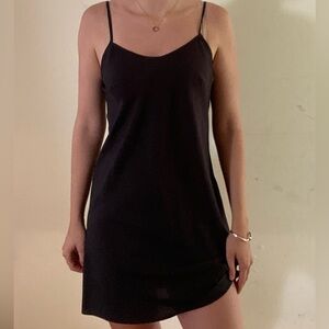Little black slip dress